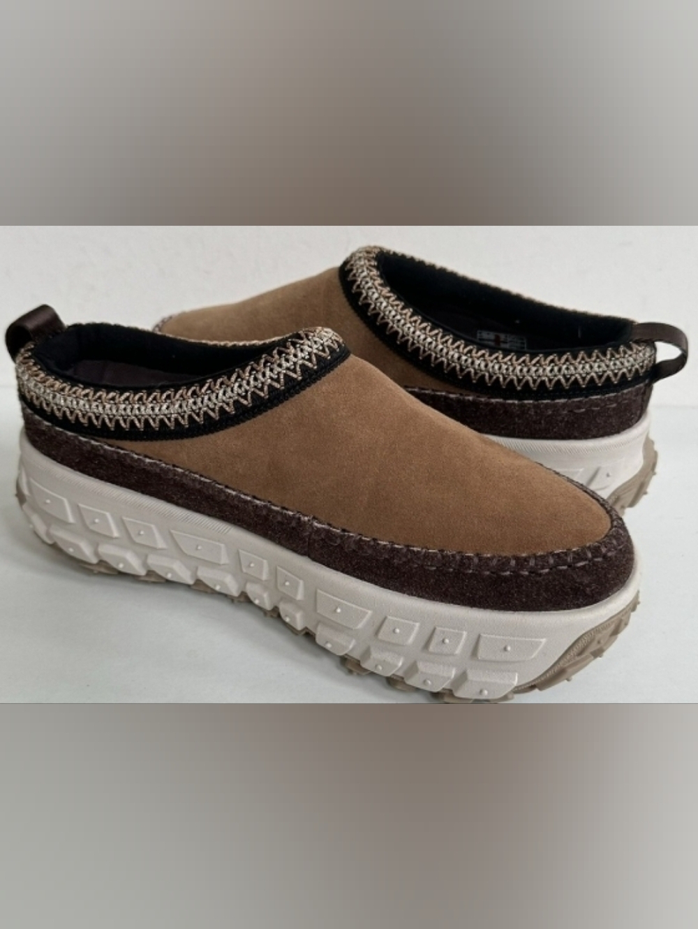 UGG's Venture Slip-On Suede Clog in Dazed Chestnut